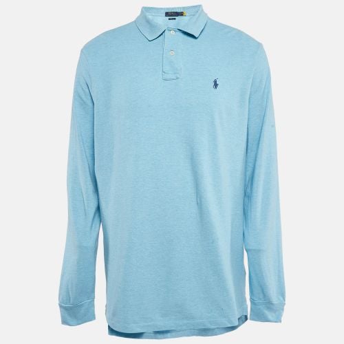 Polo Ralph Lauren Light Blue Cotton Pique Classic Fit Polo T-Shirt L - Polo Ralph Lauren - Modalova