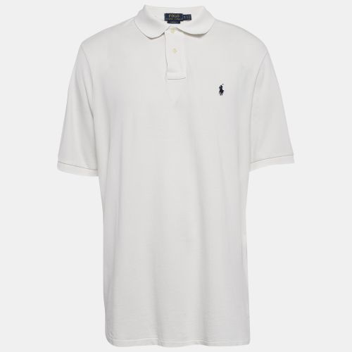 Polo Ralph Lauren White Cotton Pique Polo T-Shirt XL - Polo Ralph Lauren - Modalova