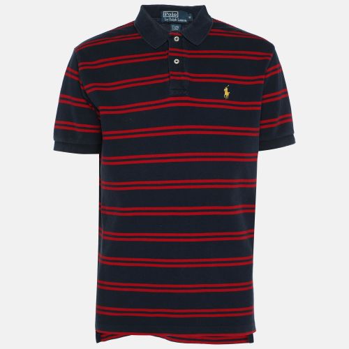 Ralph Lauren Navy/Red Embroidered Cotton Polo T-Shirt M - Polo Ralph Lauren - Modalova