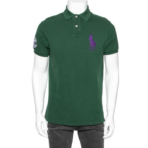 Polo Ralph Lauren Green Cotton Polo T-shirt M - Polo Ralph Lauren - Modalova