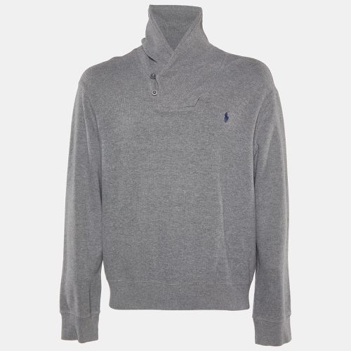 Polo Ralph Lauren Grey Cotton Knit Sweater XL - Polo Ralph Lauren - Modalova