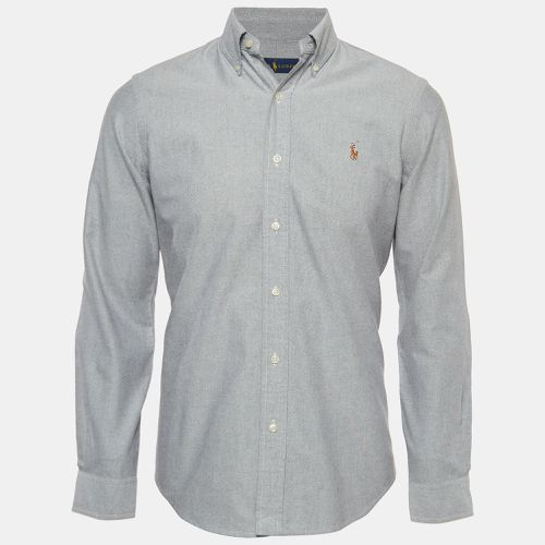 Polo Ralph Lauren Grey Cotton Button Down Full Sleeve Shirt S - Polo Ralph Lauren - Modalova