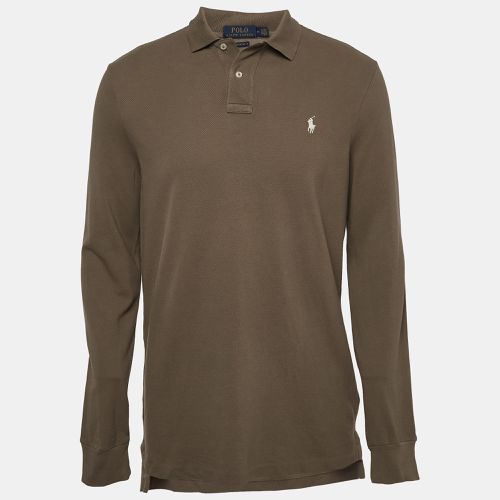 Polo Ralph Lauren Brown Cotton Pique Long Sleeve Polo T-Shirt M - Polo Ralph Lauren - Modalova