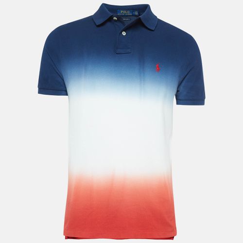 Polo Ralph Lauren Multicolor Tie-Dye Ombre Cotton Knit Polo T-Shirt M - Polo Ralph Lauren - Modalova