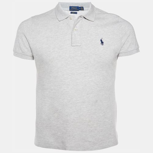 Polo Ralph Lauren Grey Cotton Pique Polo T-Shirt M - Polo Ralph Lauren - Modalova