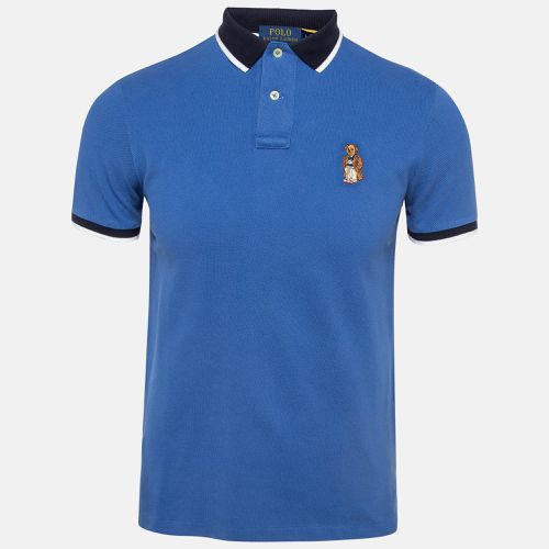 Polo Ralph Lauren Blue Embroidered Cotton Polo T-Shirt S - Polo Ralph Lauren - Modalova