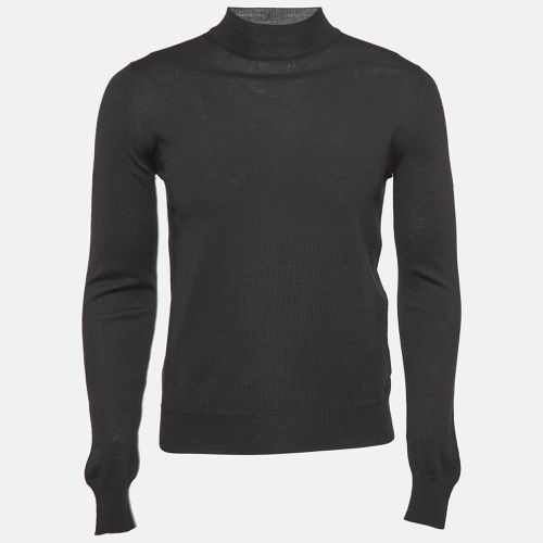 Prada Black Rib Knit Turtleneck Sweater XS - Prada - Modalova