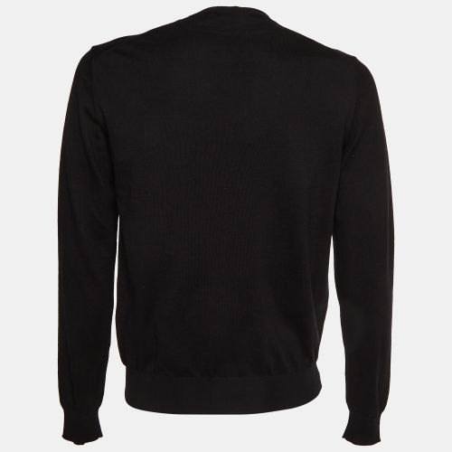 Cotton Knit Crewneck Pullover M - Prada - Modalova