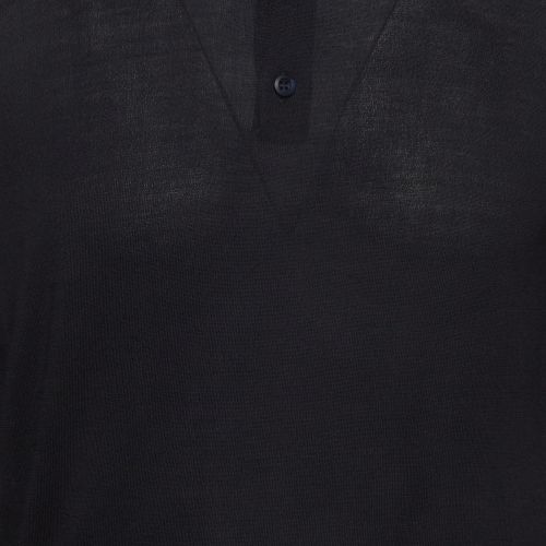 Silk Blend Knit Polo Long-Sleeved Pullover M - Prada - Modalova