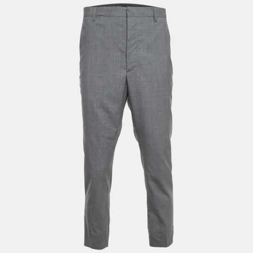 Wool Superfine Regular Fit Tailored Trousers L - Prada - Modalova