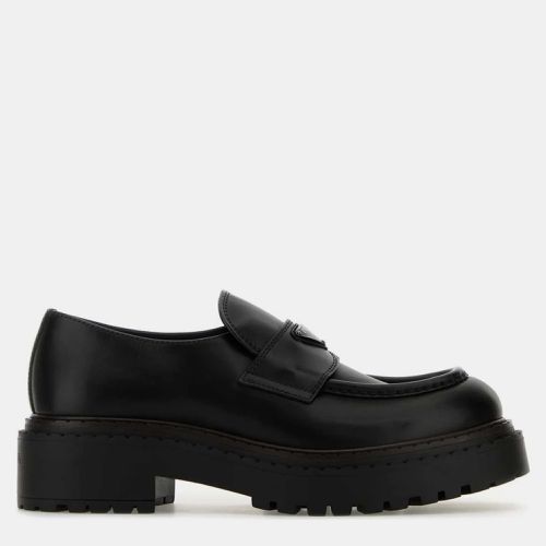 Prada Black Leather Lifestyle Platform Loafers EU 41 - Prada - Modalova