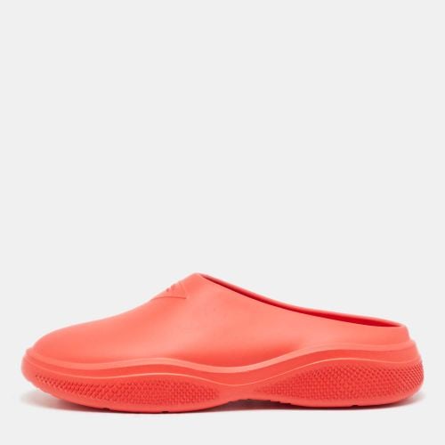 Prada Red Rubber Flat Mules Size 42 - Prada - Modalova