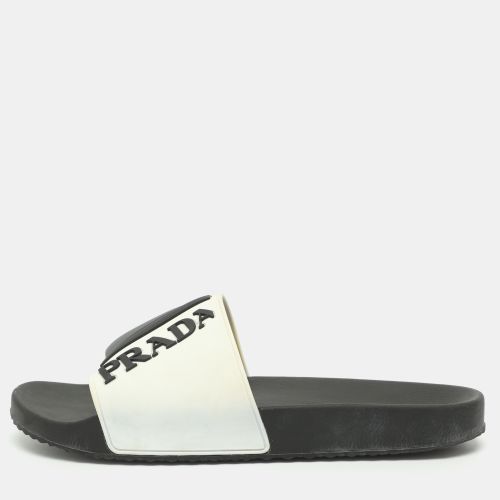 Logo Size 44 Rubber Flat Slides - Prada Sport - Modalova