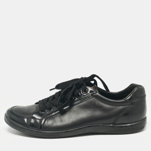 Prada Sport Black Leather Low Top Sneakers Size 41 - Prada Sport - Modalova