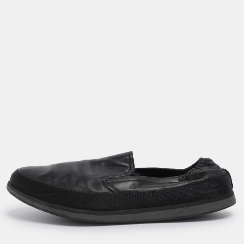 Prada Sports Black Leather Scrunch Slip On Sneakers Size 45 - Prada Sport - Modalova