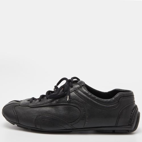 Prada Sport Black Leather Low Top Sneakers Size 40 - Prada Sport - Modalova