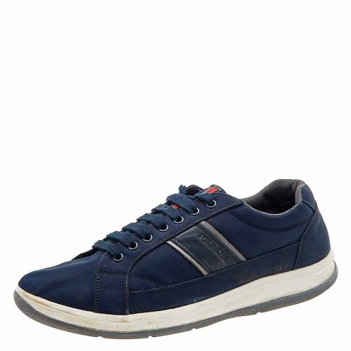 Prada Sport Navy Blue Nylon Low Top Sneakers Size 43 - Prada Sport - Modalova