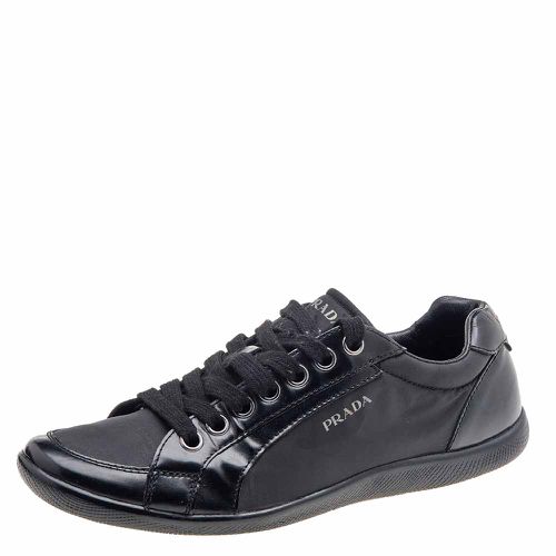 Prada Sport Black Leather And Nylon Low Top Sneakers Size 39.5 - Prada Sport - Modalova