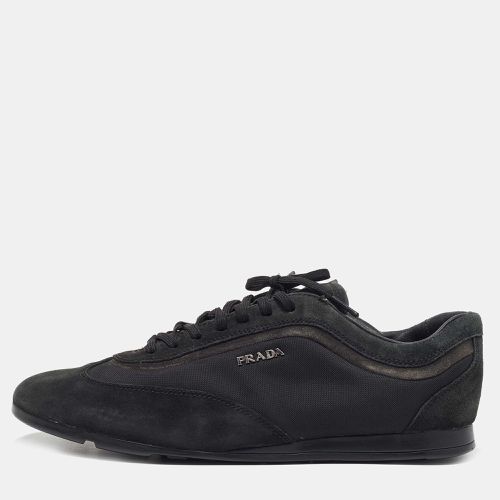 Prada Sport Black Suede and Nylon Low Top Sneakers Size 43.5 - Prada Sport - Modalova