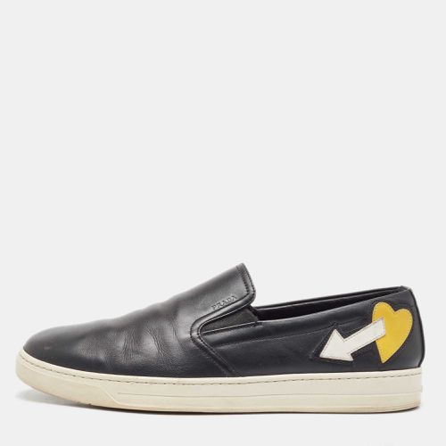 Prada Sport Black Leather Slip On Sneakers Size 42.5 - Prada Sport - Modalova