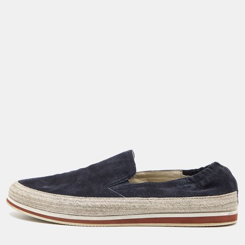 Prada Sport Blue Suede Espadrille Slip On Sneakers Size 40 - Prada Sport - Modalova