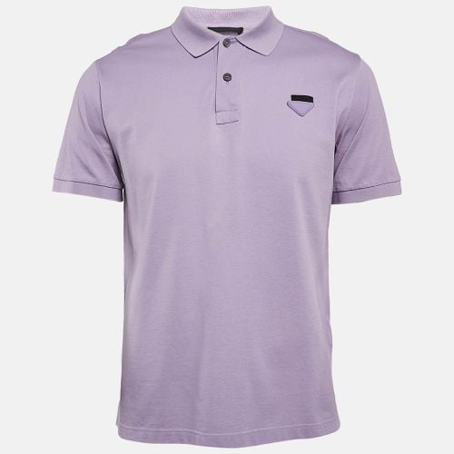 Prada Purple Cotton Pique Polo T-Shirt L - Prada - Modalova