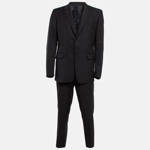 Prada Black Wool Blend Single Breasted Pants Suit XXL - Prada - Modalova