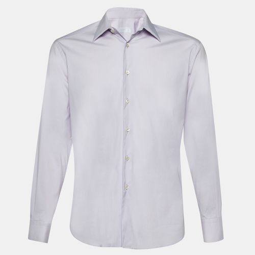 Prada Light Lavender Stretch Cotton Long Sleeve Shirt S - Prada - Modalova