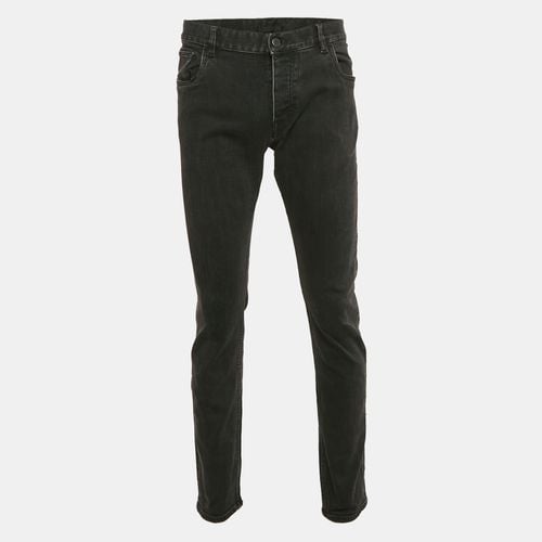 Prada Black Faded Denim Skinny Jeans Waist 36" - Prada - Modalova