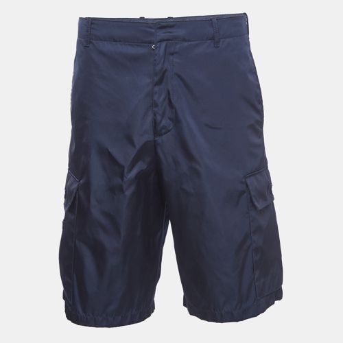 Prada Navy Blue Re-Nylon Bermuda Shorts S - Prada - Modalova