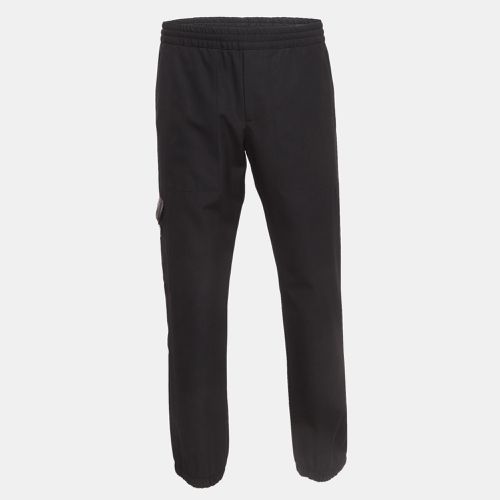 Prada Black Virgin Wool Drawstring Jogger Pants M - Prada - Modalova