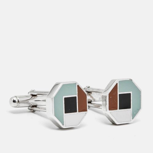 Enamel Sterling Cufflinks - Prada - Modalova