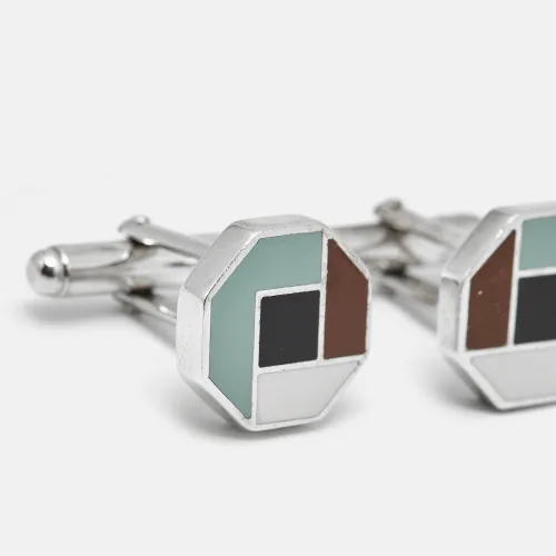 Enamel Sterling Cufflinks - Prada - Modalova