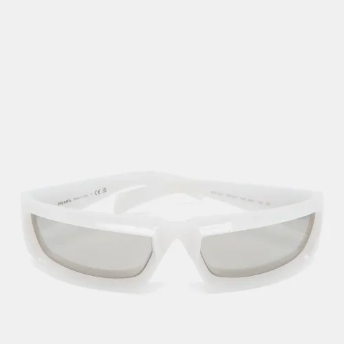 Off /Grey Mirrored SPR 29Y Runway Rectangle Sunglasses - Prada - Modalova