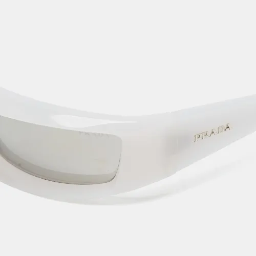 Off /Grey Mirrored SPR 29Y Runway Rectangle Sunglasses - Prada - Modalova