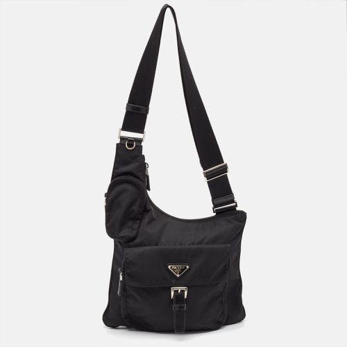 Prada Black Nylon Pocket Crossbody Bag - Prada - Modalova