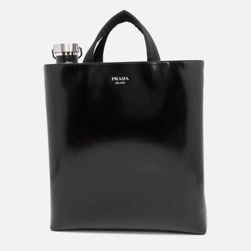 Prada Black Leather Tote Bag - Prada - Modalova