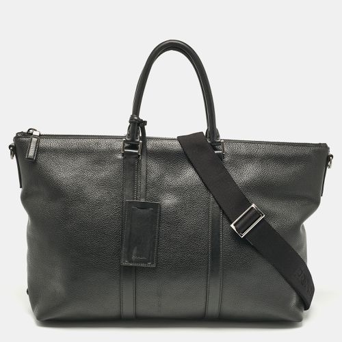 Prada Black Leather Weekender Bag - Prada - Modalova