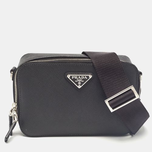 Prada Black Saffiano Leather Brique Crossbody Bag - Prada - Modalova