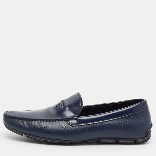 Size 43 Leather Triangle Logo Loafers - Prada - Modalova