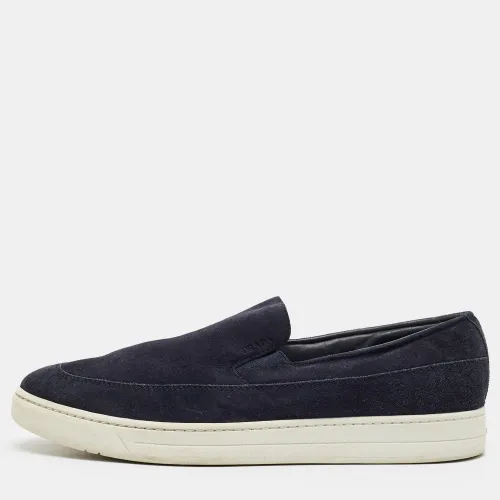 Size 42 Suede Slip On Sneakers - Prada - Modalova