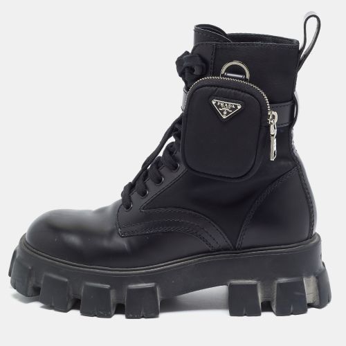 Monolith Size 40.5 Nylon Ankle Length Boots - Prada - Modalova