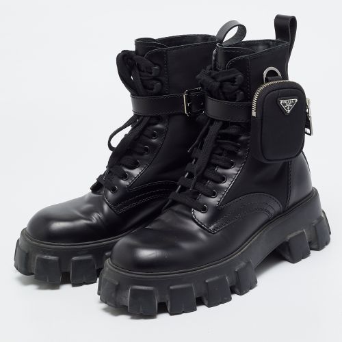 Monolith Size 40.5 Nylon Ankle Length Boots - Prada - Modalova