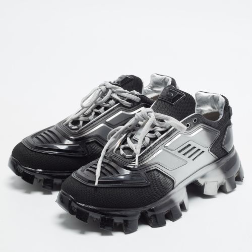 Cloudbust Thunder Size 42 /Silver Fabric and Leather Sneakers - Prada - Modalova