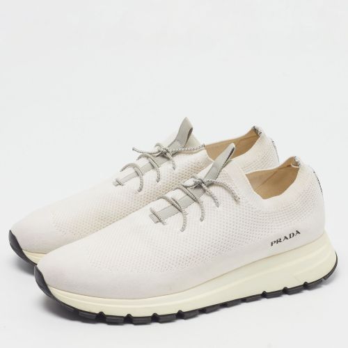 Prax Size 42.5 Knit Fabric Low Top Sneakers - Prada - Modalova