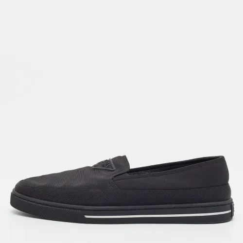 Re-Nylon Size 41.5 Canvas Slip On Sneakers - Prada - Modalova