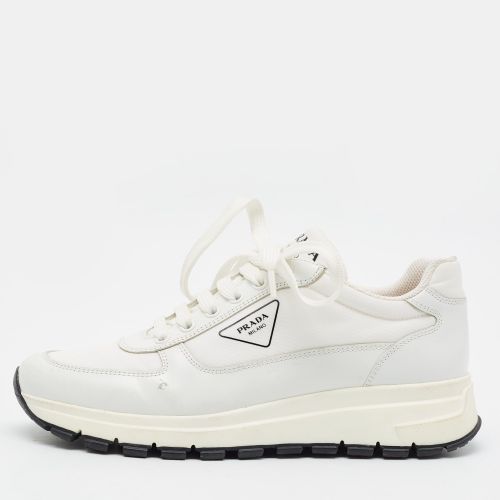 Prax 01 Size 39 Leather and Nylon Low Top Sneakers - Prada - Modalova