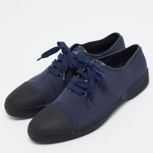 Size 44.5 /Black Canvas and Rubber Low Top Sneakers - Prada - Modalova