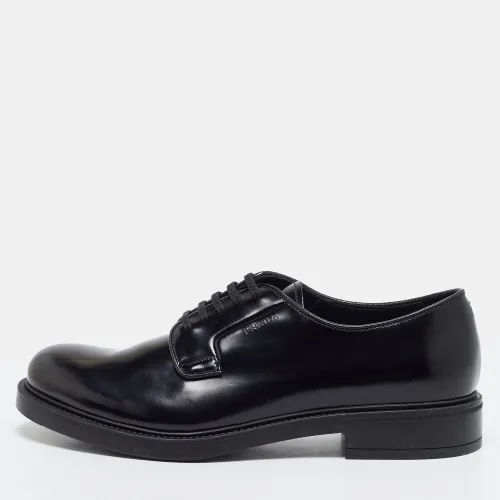 Spazzolato Size 42 Leather Derby - Prada - Modalova