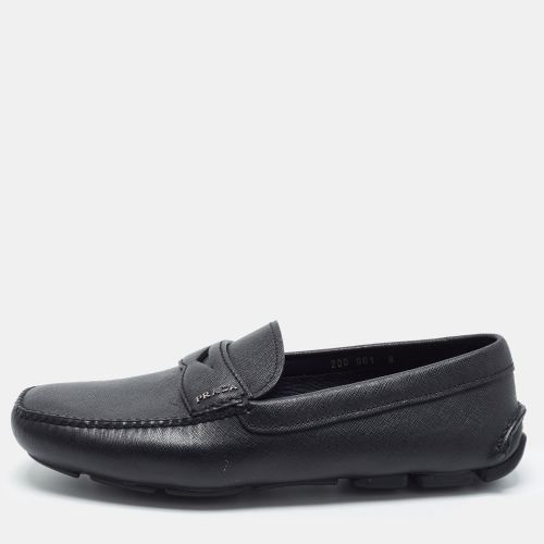 Size 42 Saffiano Leather Penny Loafers - Prada - Modalova